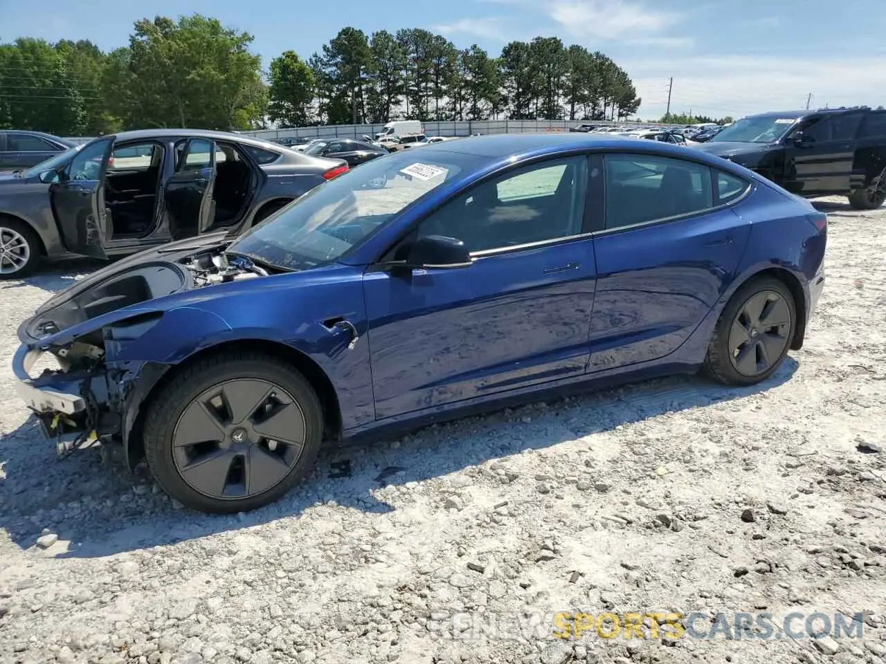 1 Photograph of a damaged car 5YJ3E1EA8NF188152 TESLA MODEL 3 2022