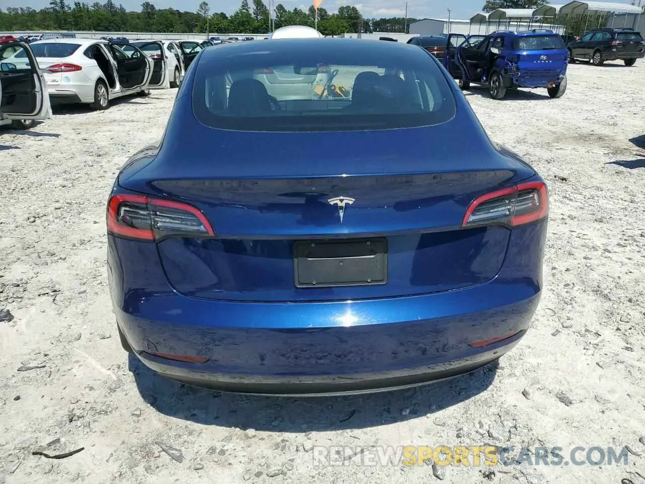 6 Photograph of a damaged car 5YJ3E1EA8NF188152 TESLA MODEL 3 2022