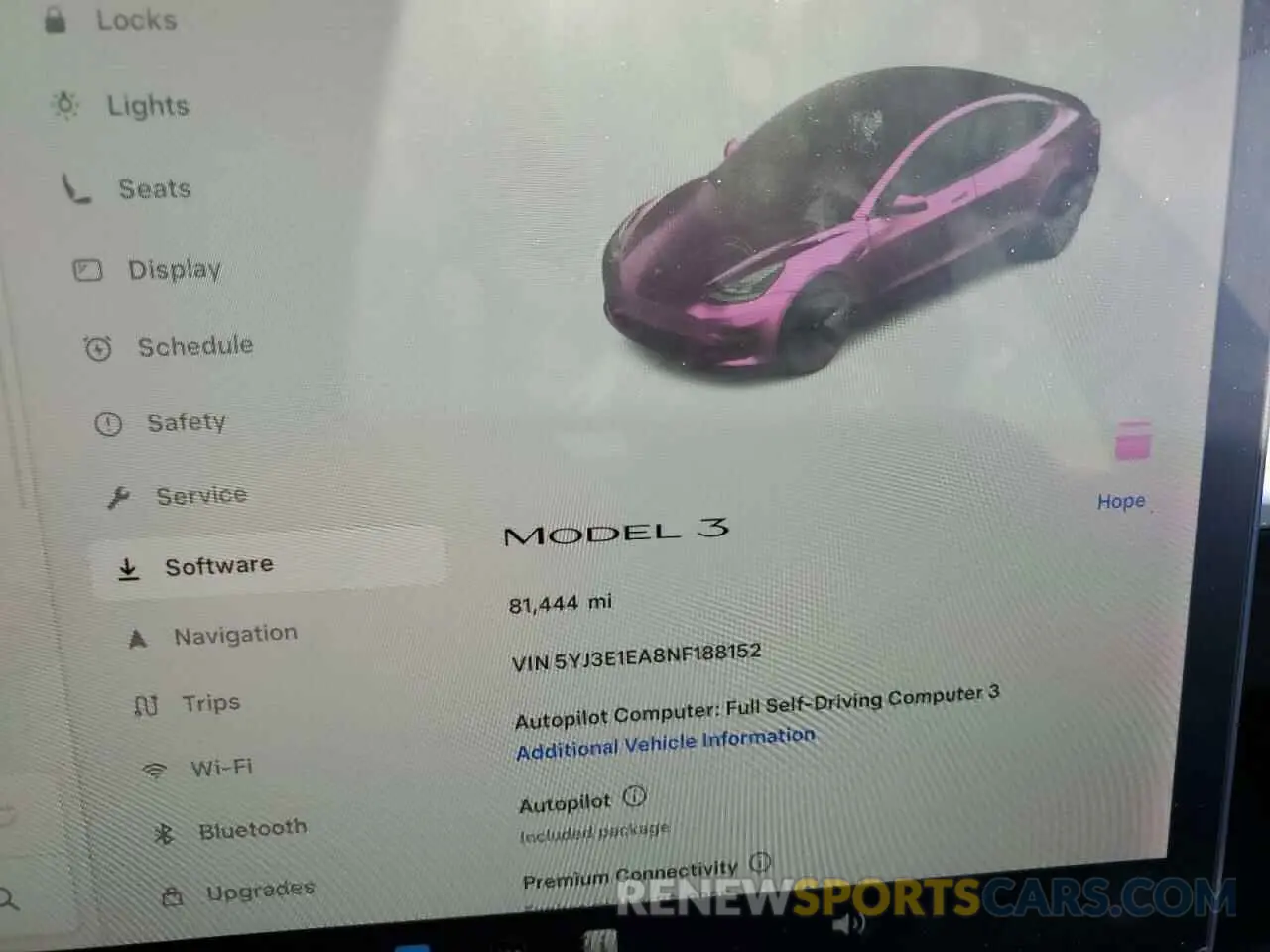 9 Photograph of a damaged car 5YJ3E1EA8NF188152 TESLA MODEL 3 2022