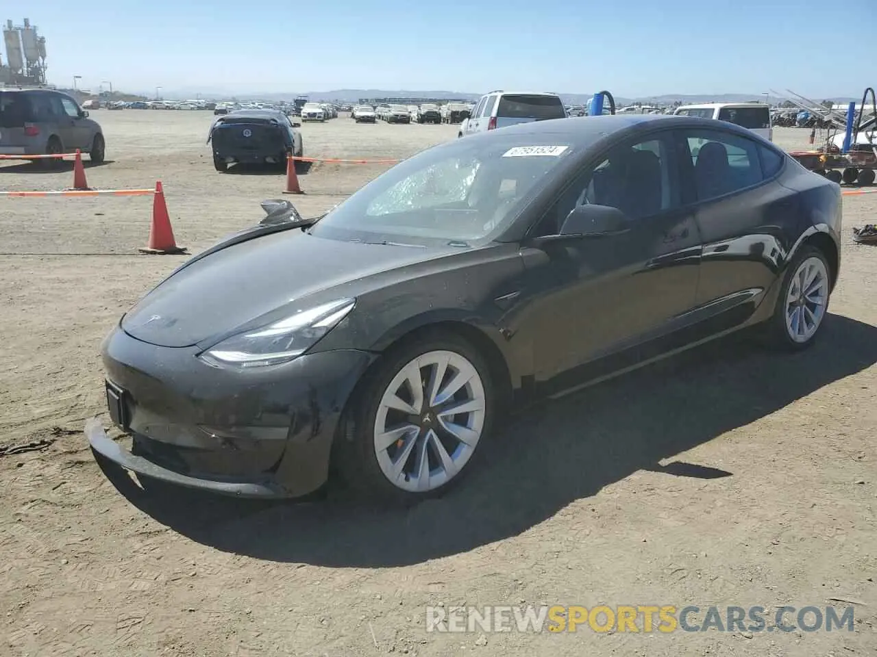 1 Photograph of a damaged car 5YJ3E1EA8NF188653 TESLA MODEL 3 2022