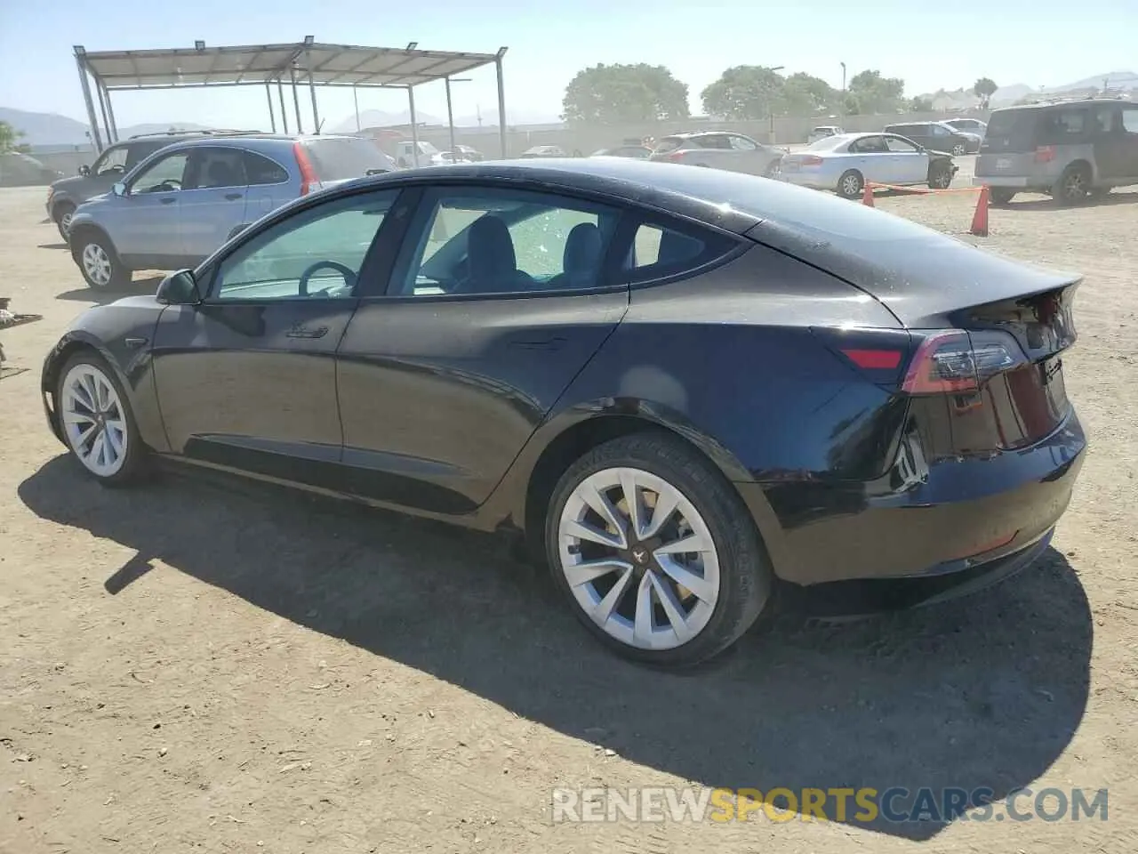 2 Photograph of a damaged car 5YJ3E1EA8NF188653 TESLA MODEL 3 2022