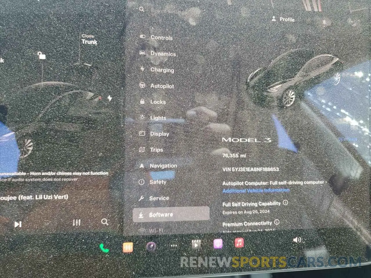 9 Photograph of a damaged car 5YJ3E1EA8NF188653 TESLA MODEL 3 2022
