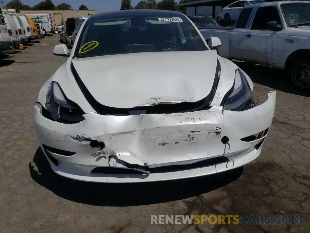 9 Photograph of a damaged car 5YJ3E1EA8NF188667 TESLA MODEL 3 2022