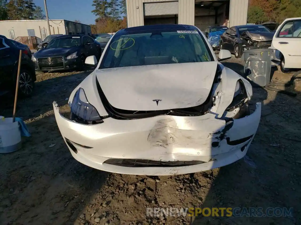 9 Photograph of a damaged car 5YJ3E1EA8NF190015 TESLA MODEL 3 2022