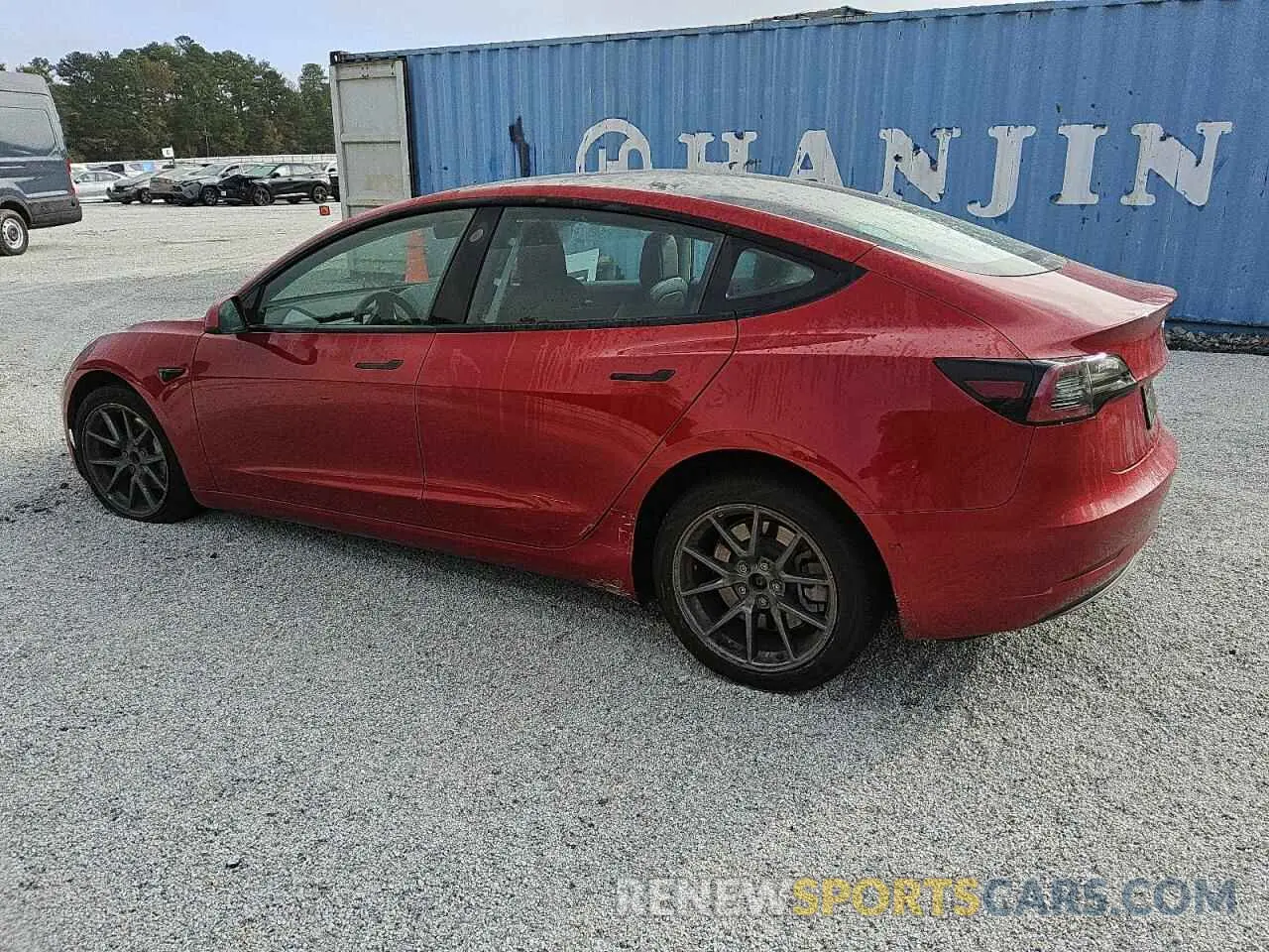 2 Photograph of a damaged car 5YJ3E1EA8NF190032 TESLA MODEL 3 2022