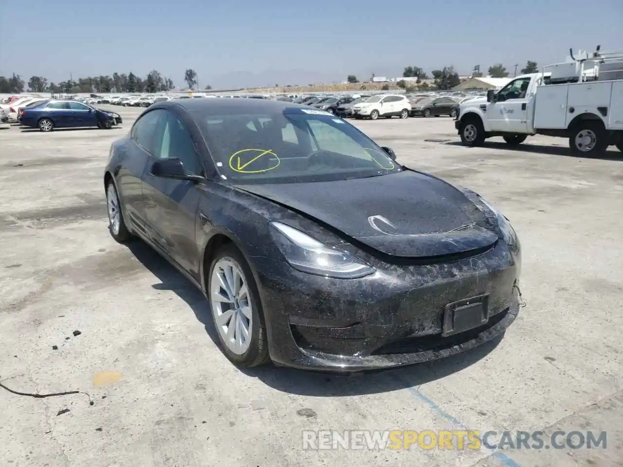 1 Photograph of a damaged car 5YJ3E1EA8NF190516 TESLA MODEL 3 2022