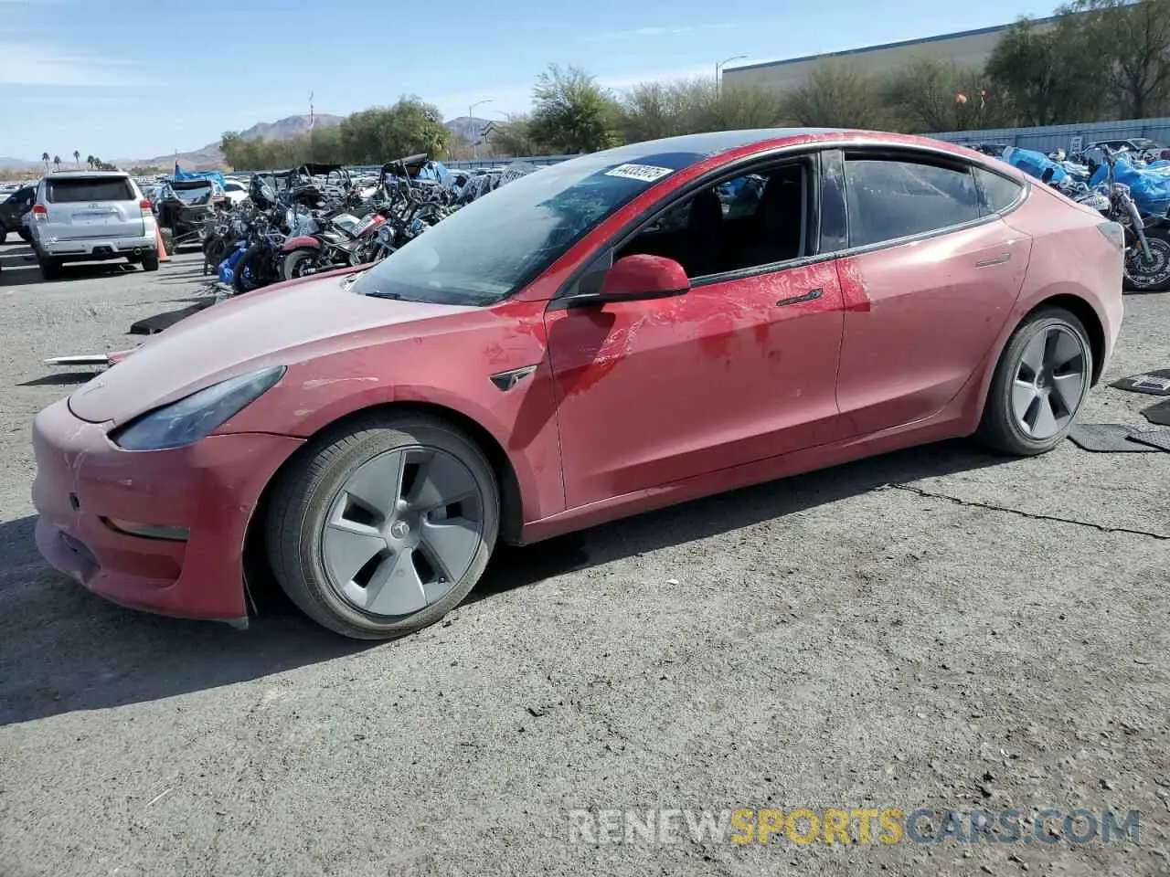 1 Photograph of a damaged car 5YJ3E1EA8NF191293 TESLA MODEL 3 2022