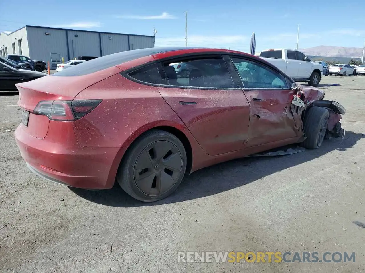 3 Photograph of a damaged car 5YJ3E1EA8NF191293 TESLA MODEL 3 2022