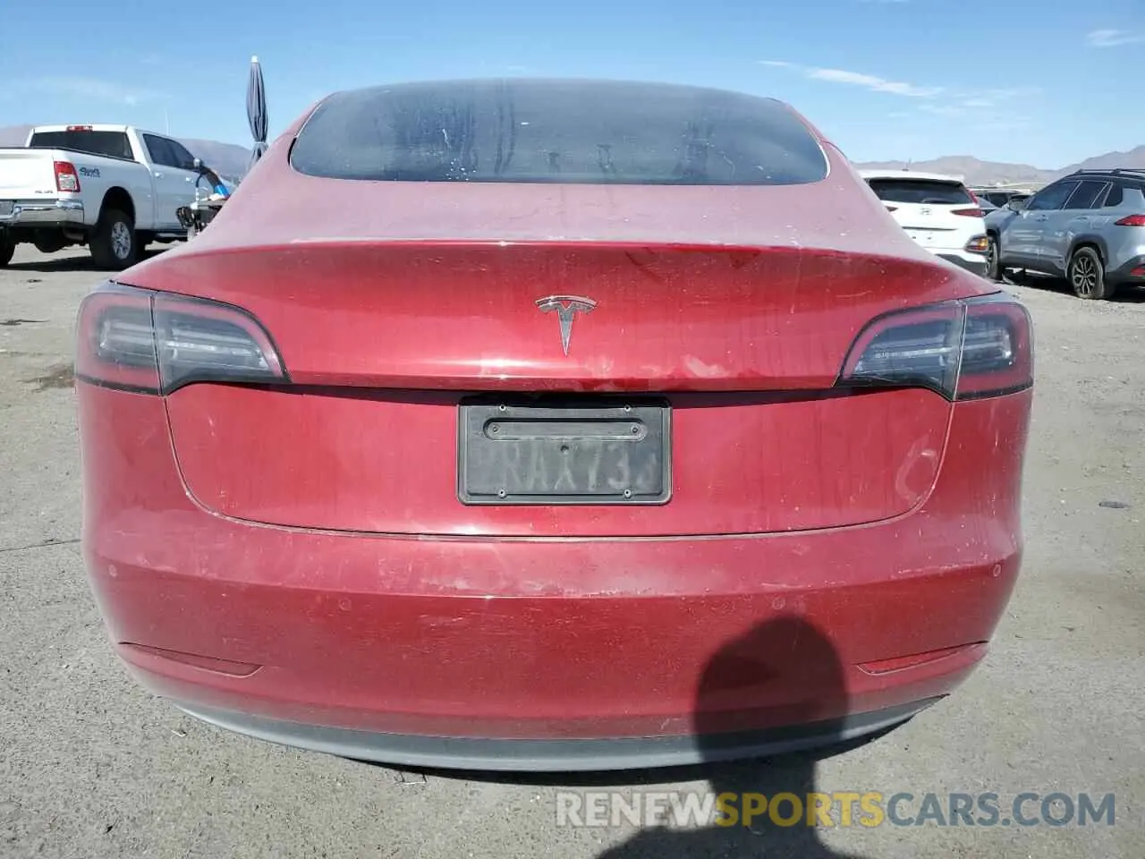6 Photograph of a damaged car 5YJ3E1EA8NF191293 TESLA MODEL 3 2022