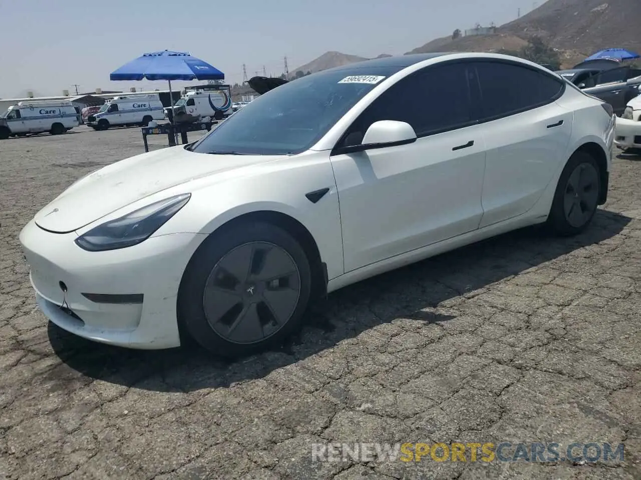 1 Photograph of a damaged car 5YJ3E1EA8NF203832 TESLA MODEL 3 2022