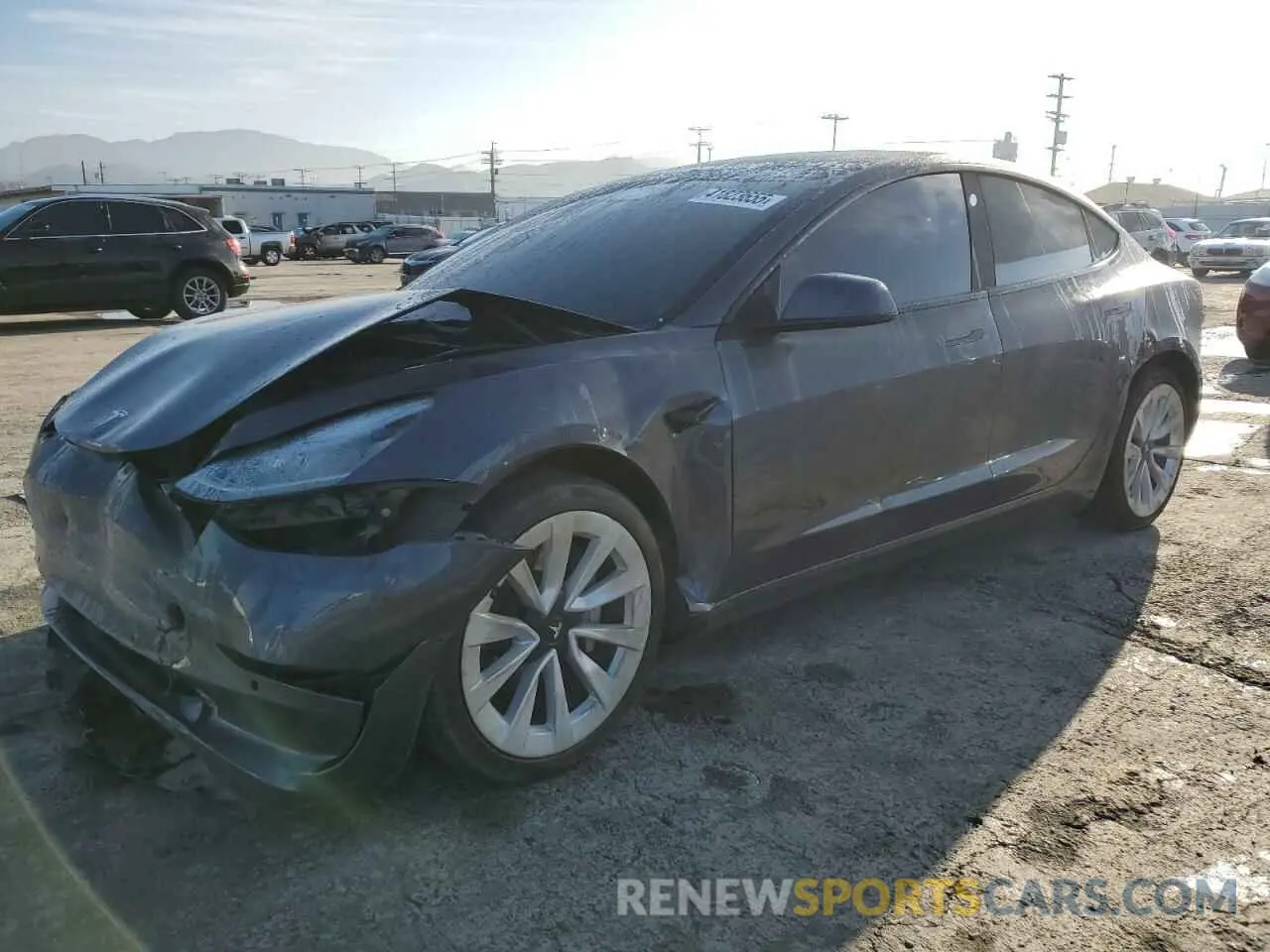 1 Photograph of a damaged car 5YJ3E1EA8NF243831 TESLA MODEL 3 2022