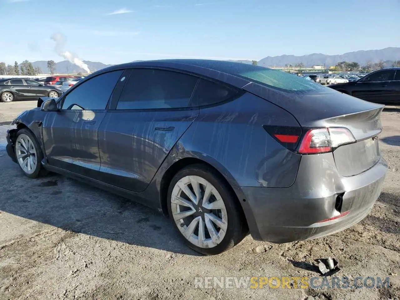 2 Photograph of a damaged car 5YJ3E1EA8NF243831 TESLA MODEL 3 2022