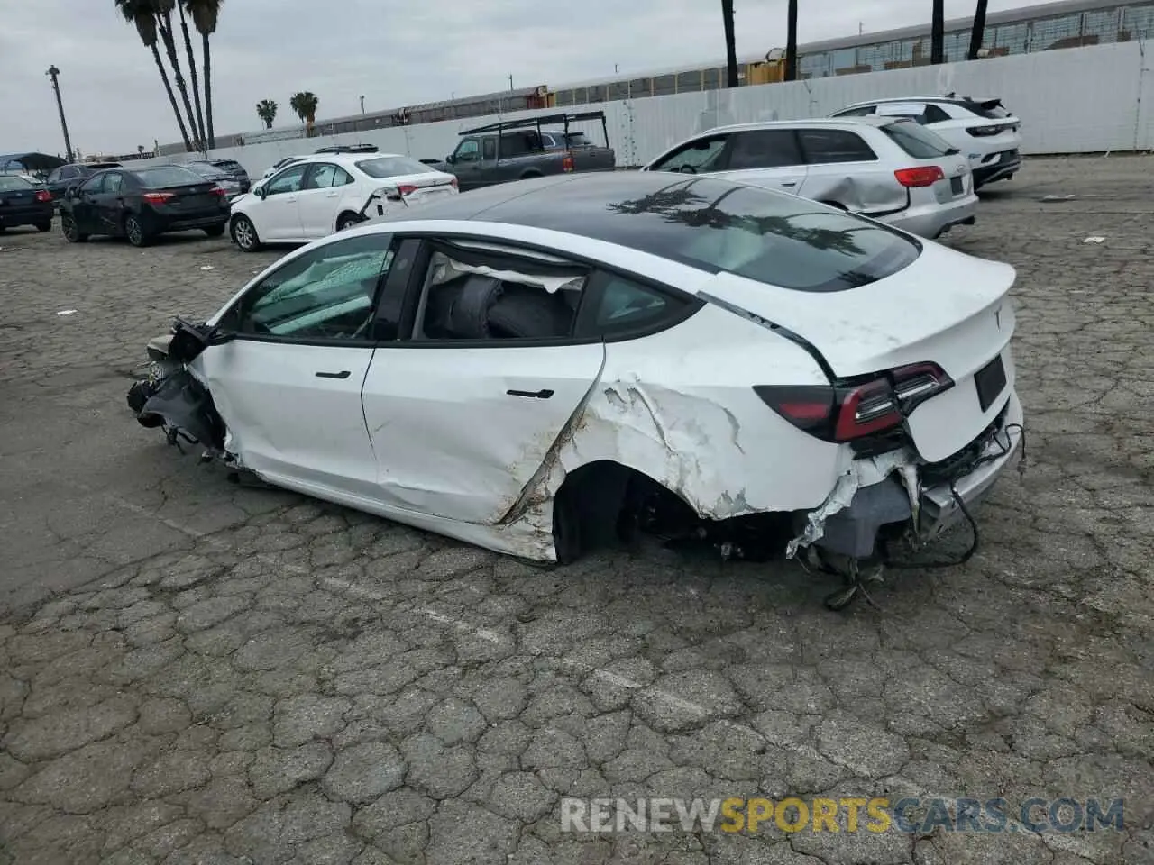 2 Photograph of a damaged car 5YJ3E1EA8NF244865 TESLA MODEL 3 2022