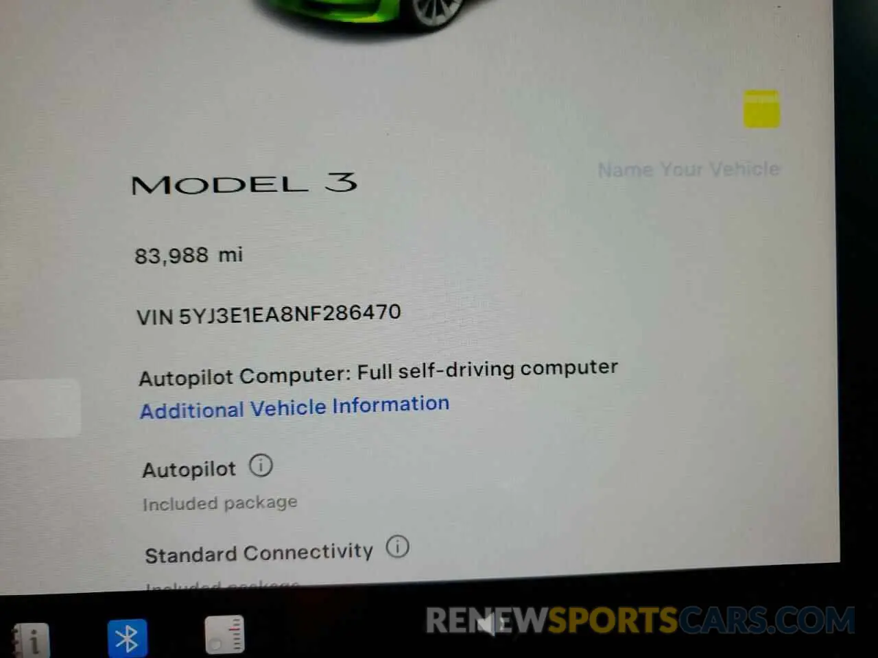 9 Photograph of a damaged car 5YJ3E1EA8NF286470 TESLA MODEL 3 2022