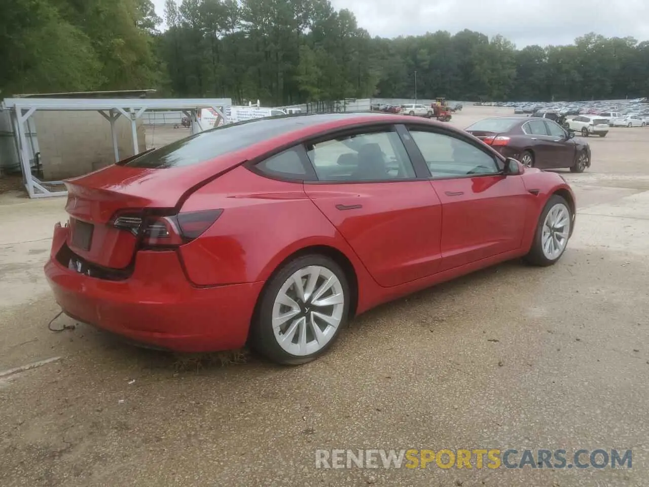 3 Photograph of a damaged car 5YJ3E1EA8NF287439 TESLA MODEL 3 2022