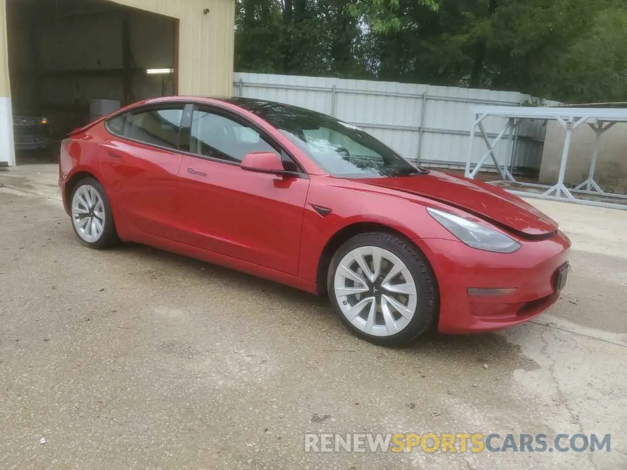 4 Photograph of a damaged car 5YJ3E1EA8NF287439 TESLA MODEL 3 2022