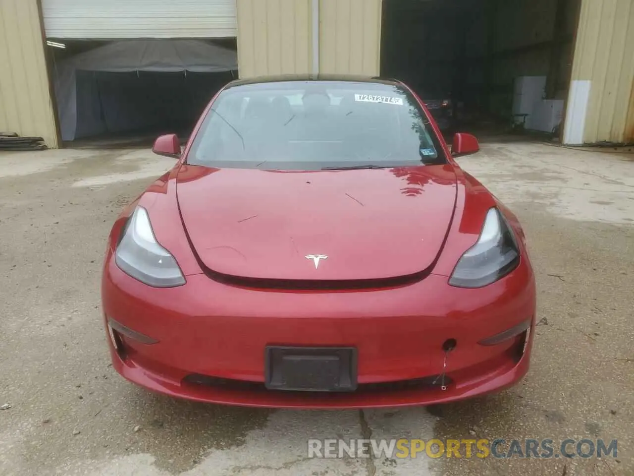 5 Photograph of a damaged car 5YJ3E1EA8NF287439 TESLA MODEL 3 2022