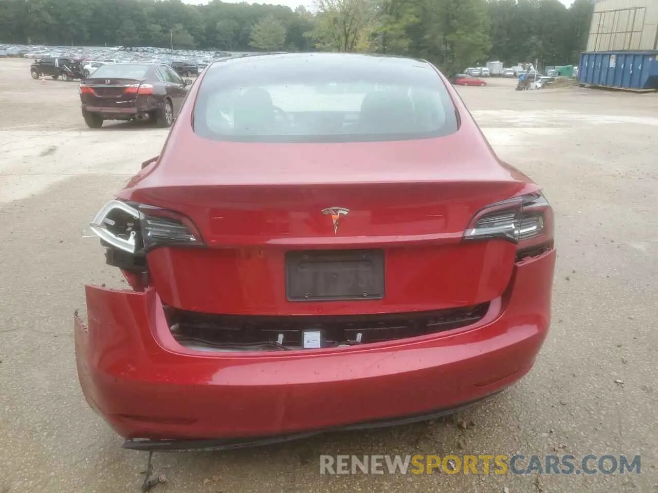 6 Photograph of a damaged car 5YJ3E1EA8NF287439 TESLA MODEL 3 2022