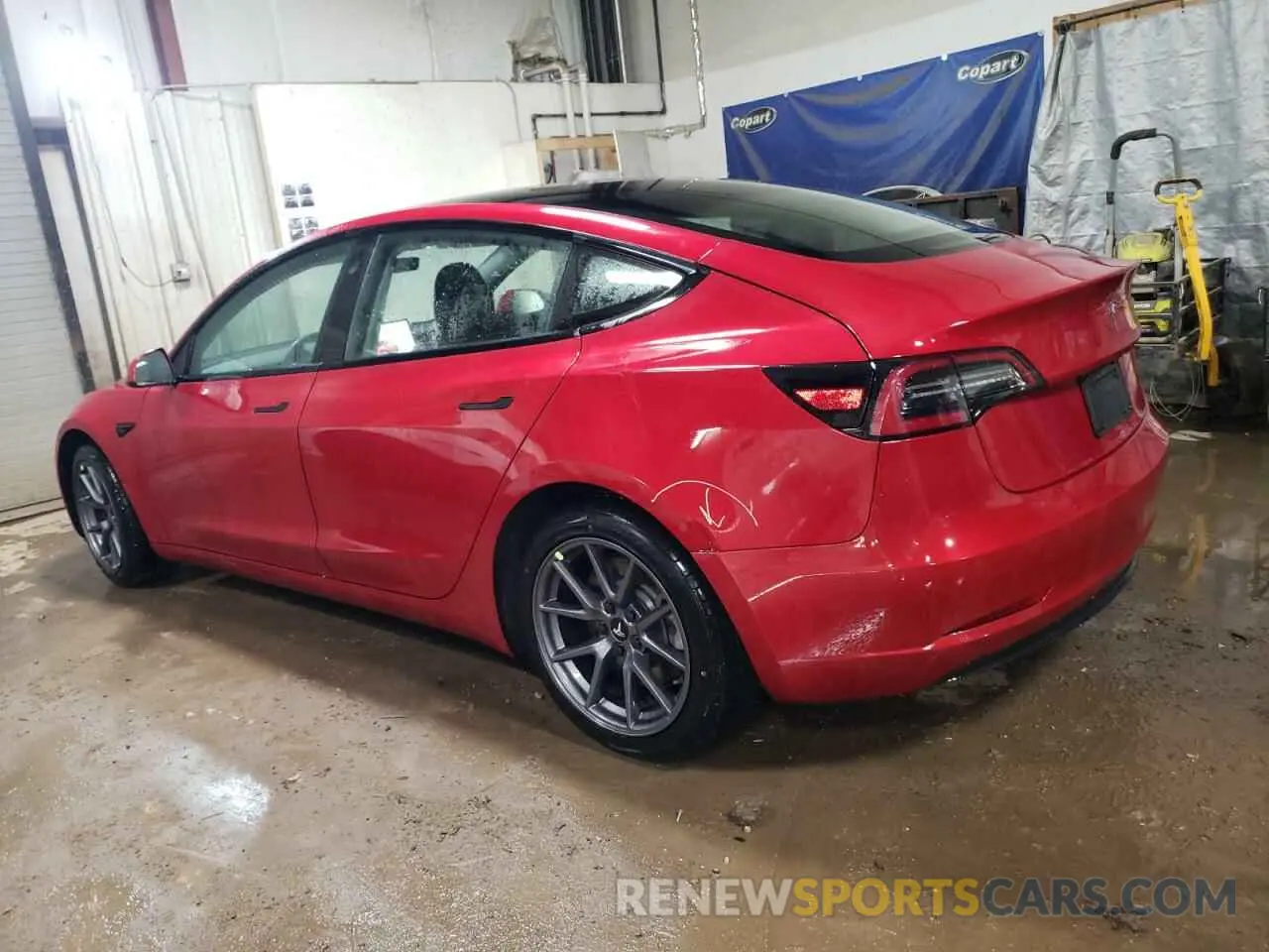 2 Photograph of a damaged car 5YJ3E1EA8NF289661 TESLA MODEL 3 2022