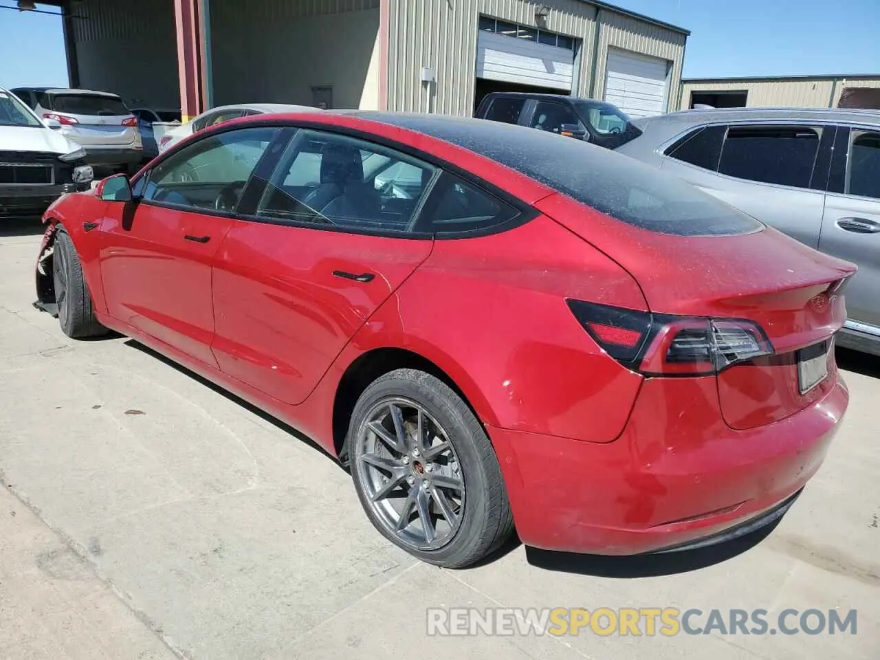 2 Photograph of a damaged car 5YJ3E1EA8NF290504 TESLA MODEL 3 2022