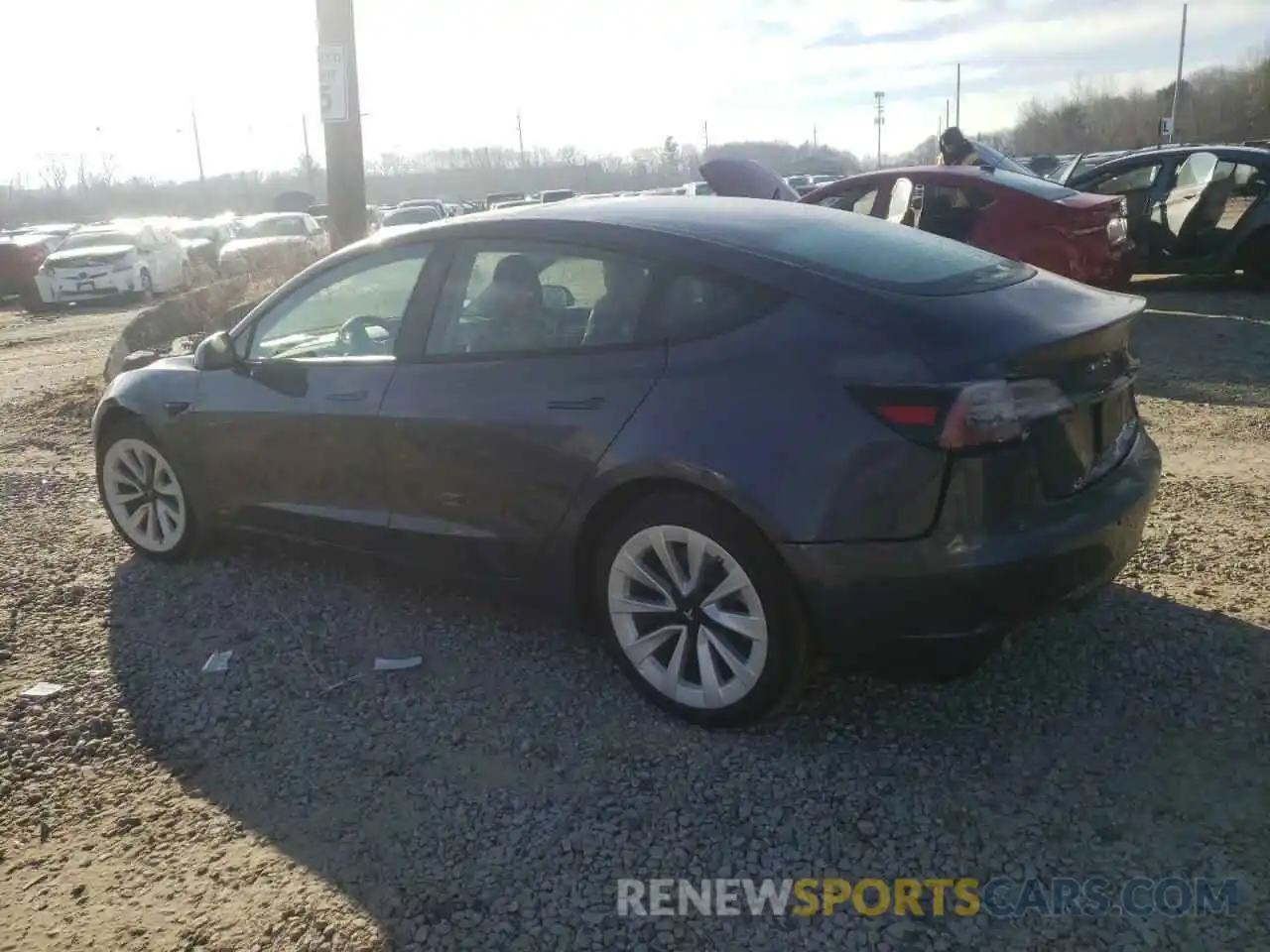 2 Photograph of a damaged car 5YJ3E1EA8NF291118 TESLA MODEL 3 2022