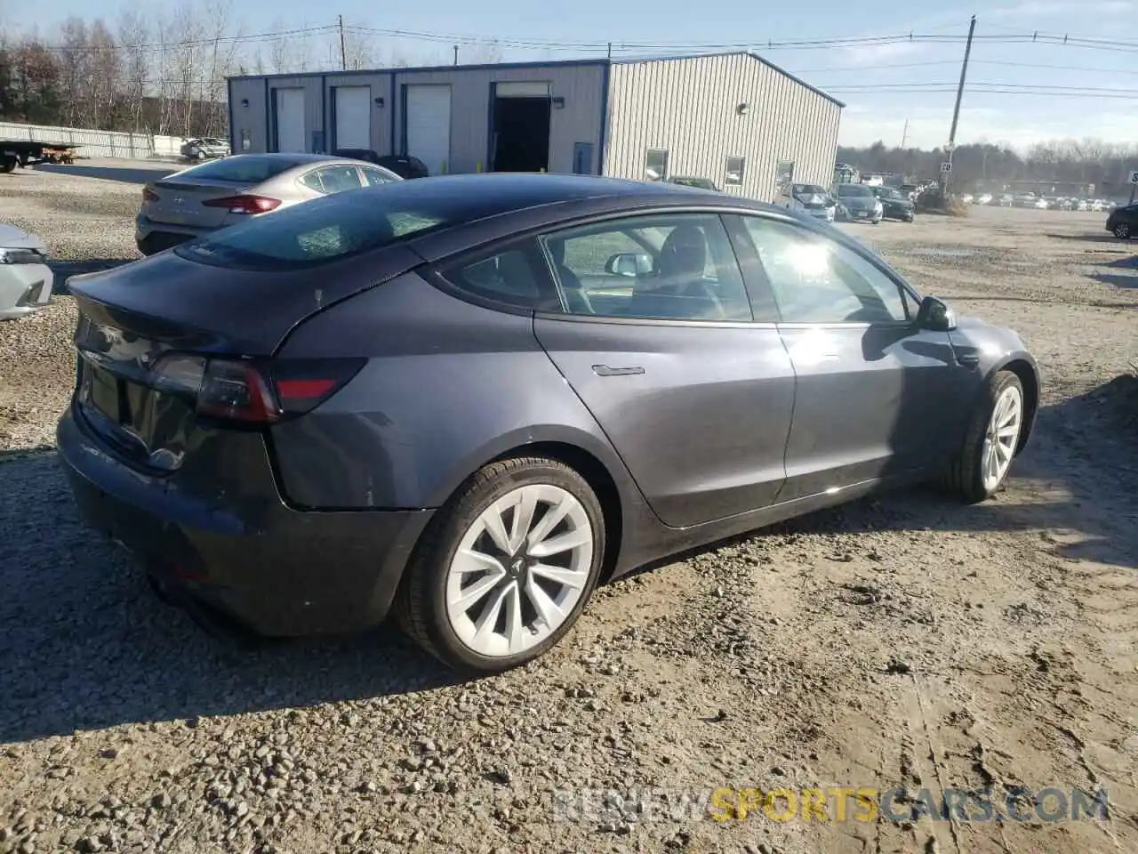 3 Photograph of a damaged car 5YJ3E1EA8NF291118 TESLA MODEL 3 2022