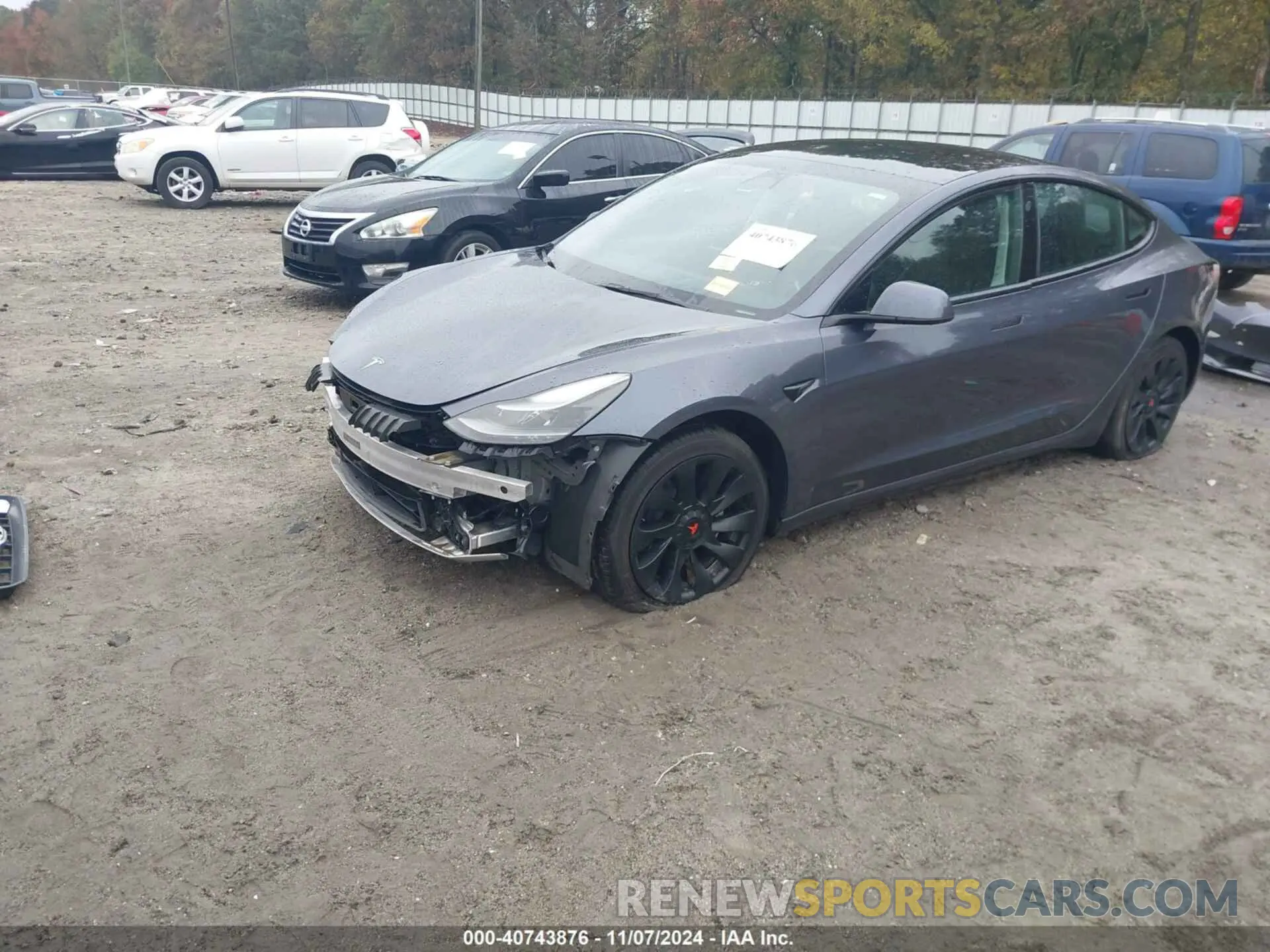2 Photograph of a damaged car 5YJ3E1EA8NF301114 TESLA MODEL 3 2022