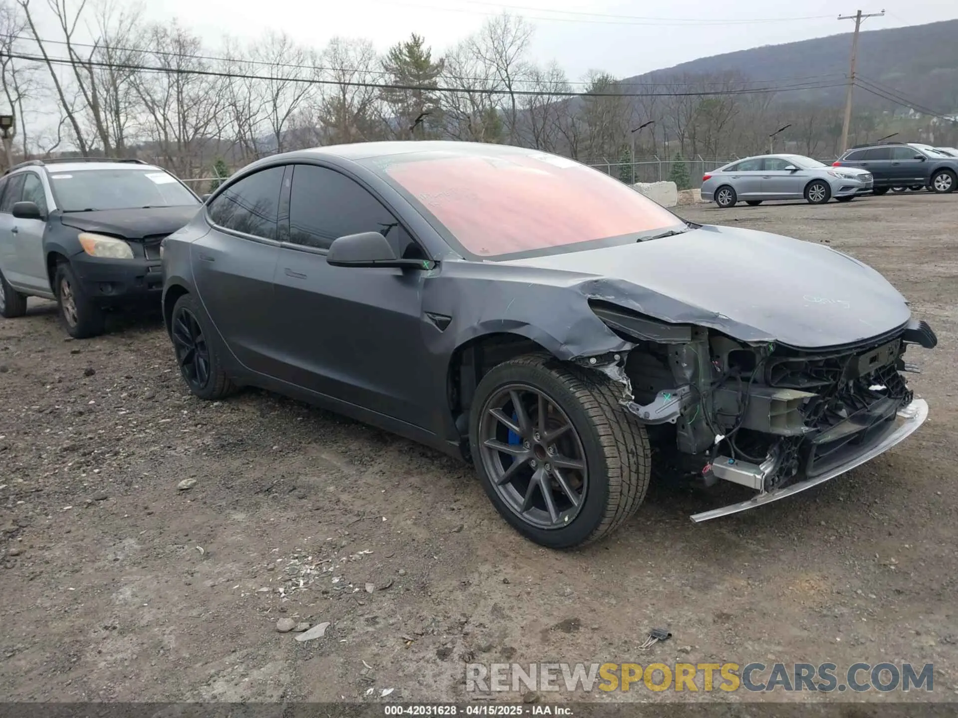 1 Photograph of a damaged car 5YJ3E1EA8NF344044 TESLA MODEL 3 2022