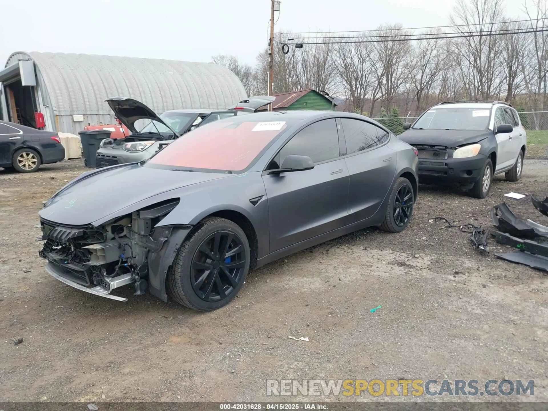 2 Photograph of a damaged car 5YJ3E1EA8NF344044 TESLA MODEL 3 2022