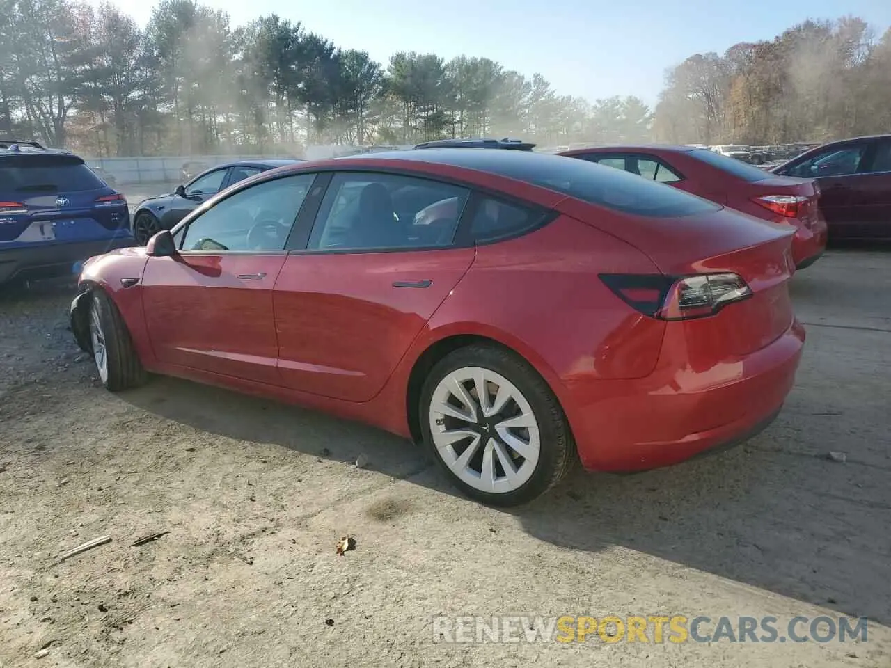 2 Photograph of a damaged car 5YJ3E1EA8NF348997 TESLA MODEL 3 2022
