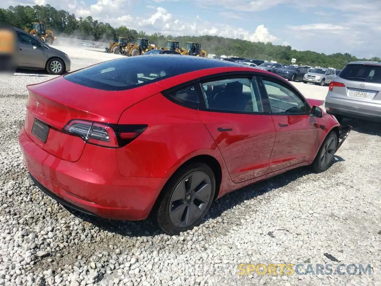 3 Photograph of a damaged car 5YJ3E1EA8NF353679 TESLA MODEL 3 2022