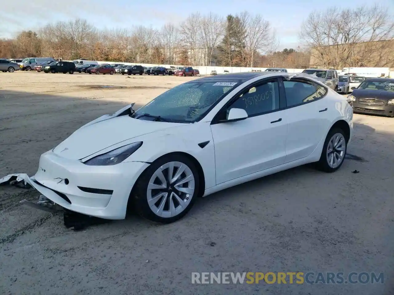 1 Photograph of a damaged car 5YJ3E1EA8NF370868 TESLA MODEL 3 2022