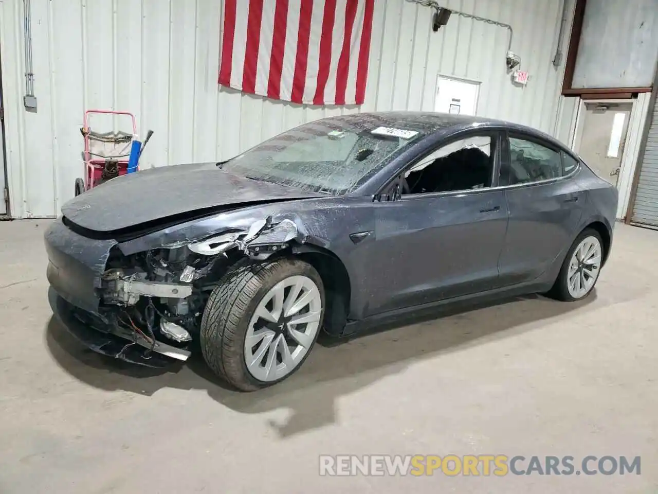 1 Photograph of a damaged car 5YJ3E1EA8NF371759 TESLA MODEL 3 2022