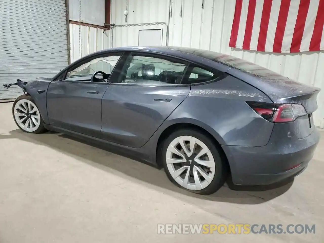 2 Photograph of a damaged car 5YJ3E1EA8NF371759 TESLA MODEL 3 2022