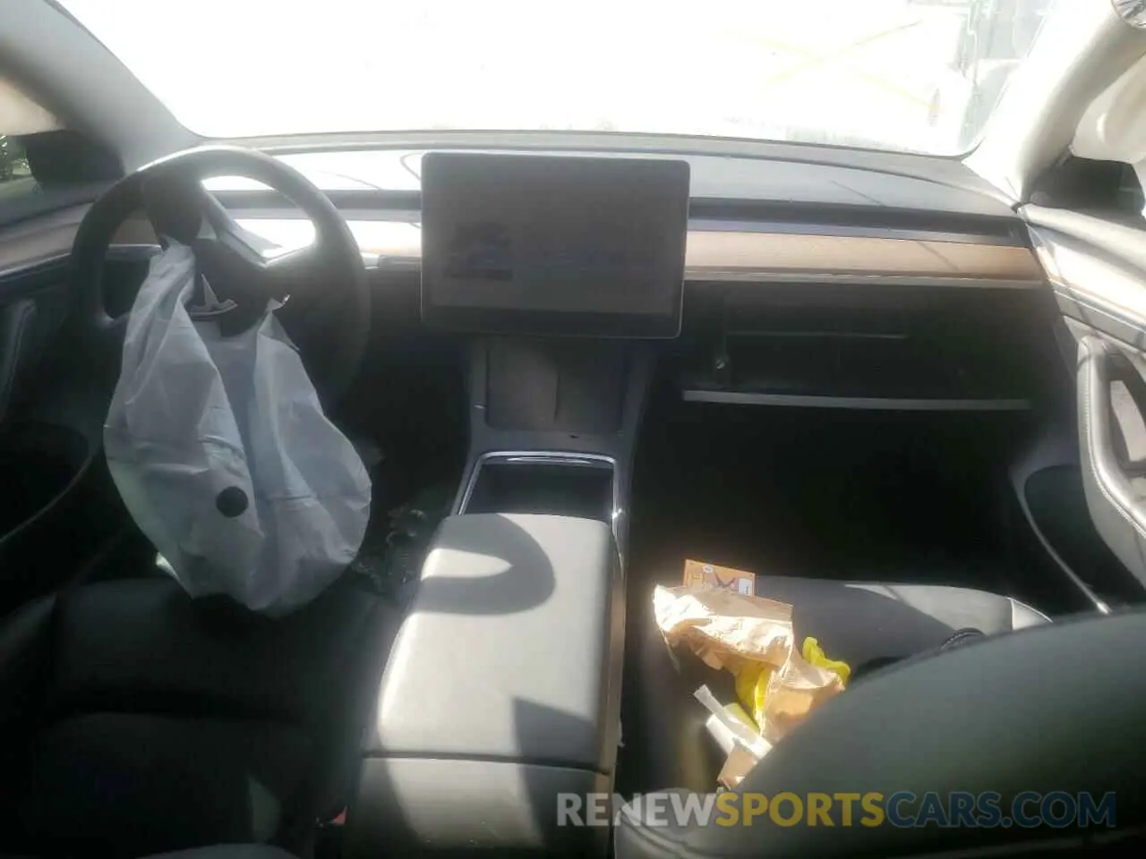 8 Photograph of a damaged car 5YJ3E1EA8NF373737 TESLA MODEL 3 2022