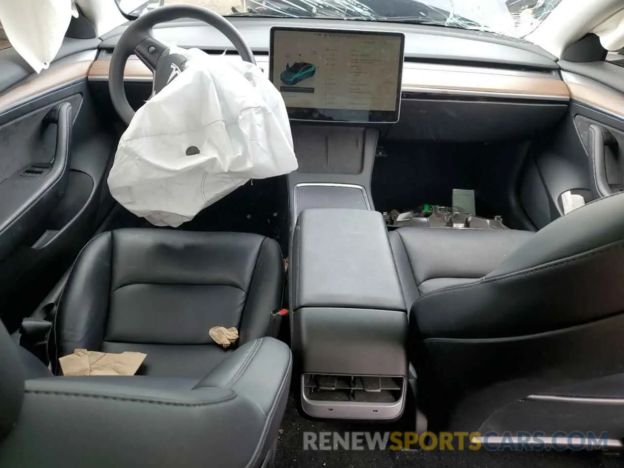 8 Photograph of a damaged car 5YJ3E1EA8NF376377 TESLA MODEL 3 2022