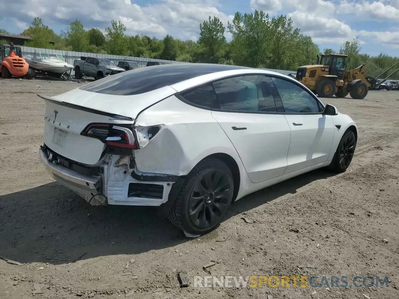 3 Photograph of a damaged car 5YJ3E1EA9NF102167 TESLA MODEL 3 2022