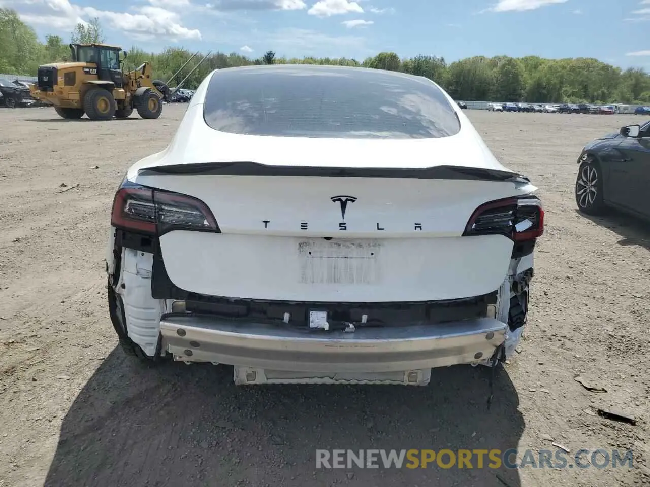 6 Photograph of a damaged car 5YJ3E1EA9NF102167 TESLA MODEL 3 2022