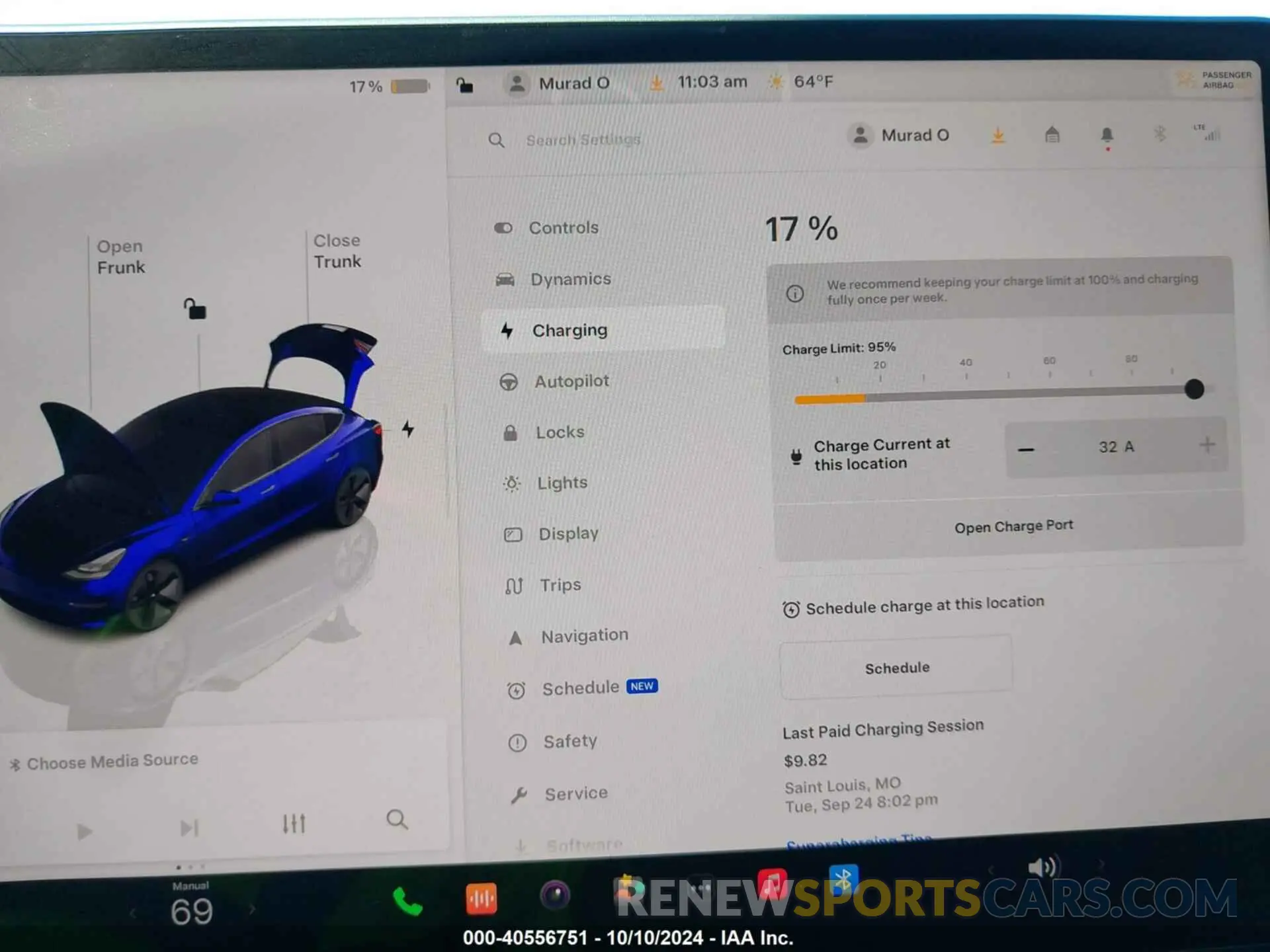 17 Photograph of a damaged car 5YJ3E1EA9NF185227 TESLA MODEL 3 2022