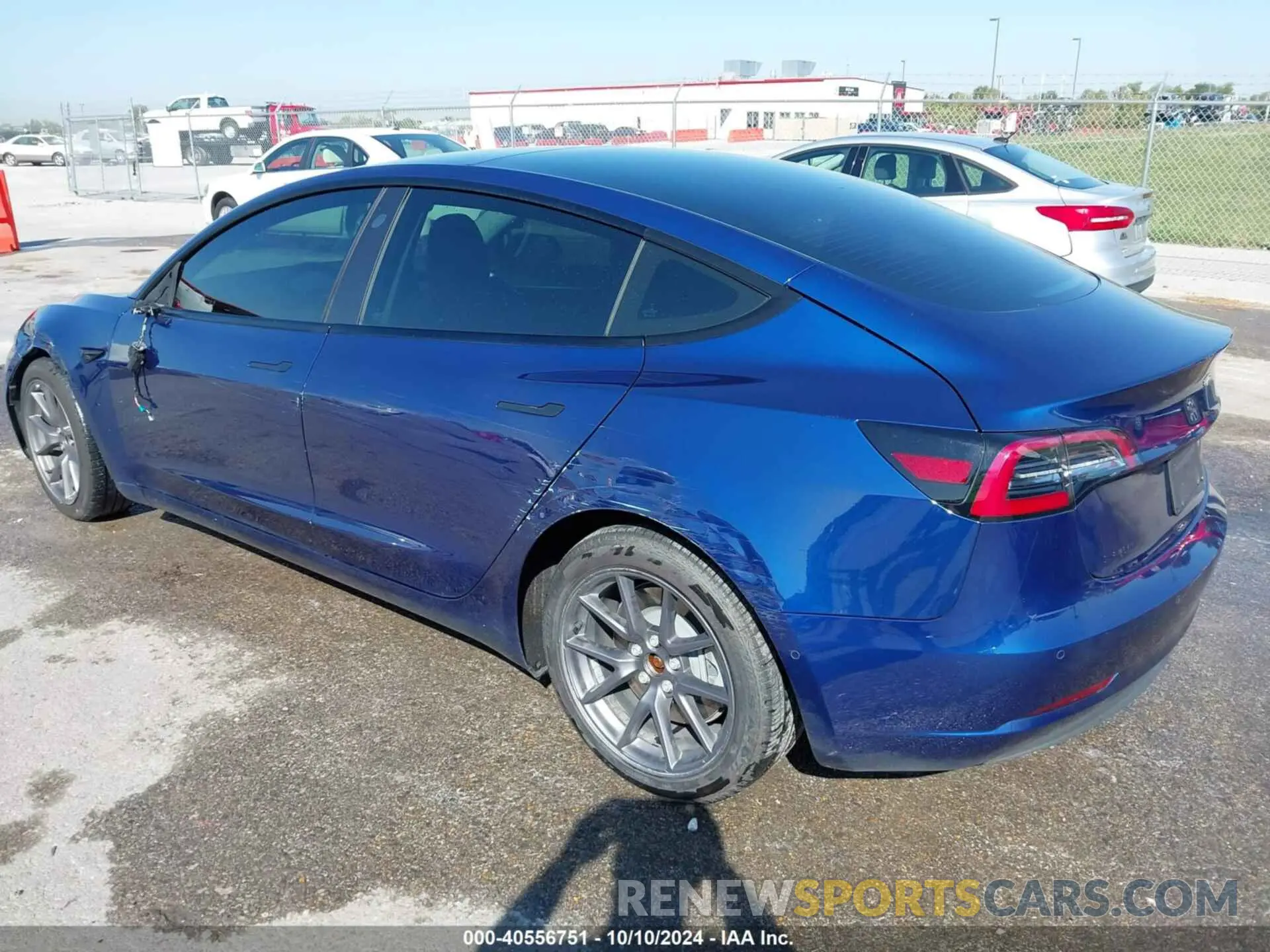 3 Photograph of a damaged car 5YJ3E1EA9NF185227 TESLA MODEL 3 2022