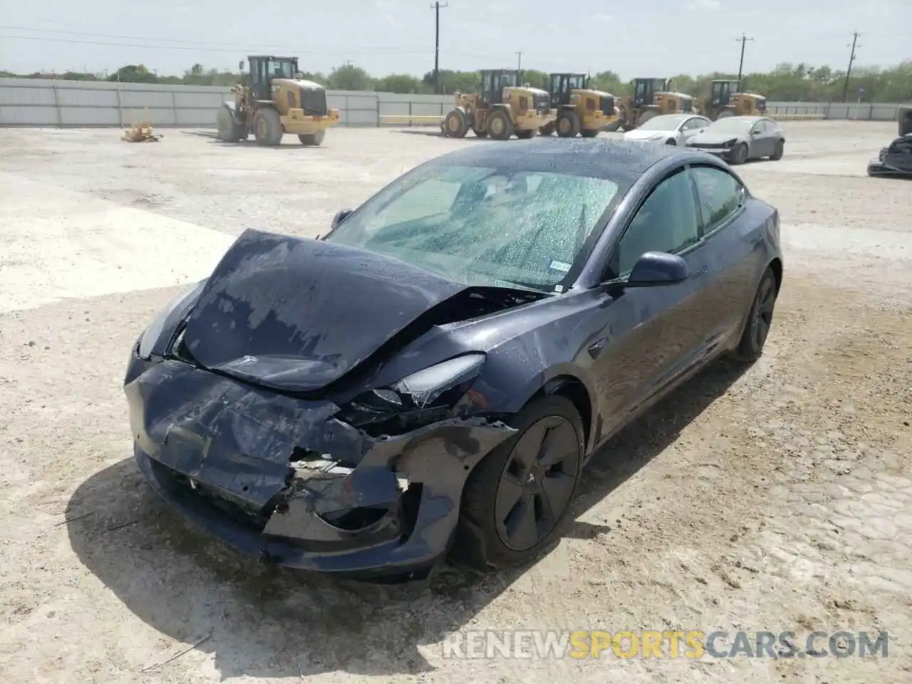 2 Photograph of a damaged car 5YJ3E1EA9NF186670 TESLA MODEL 3 2022