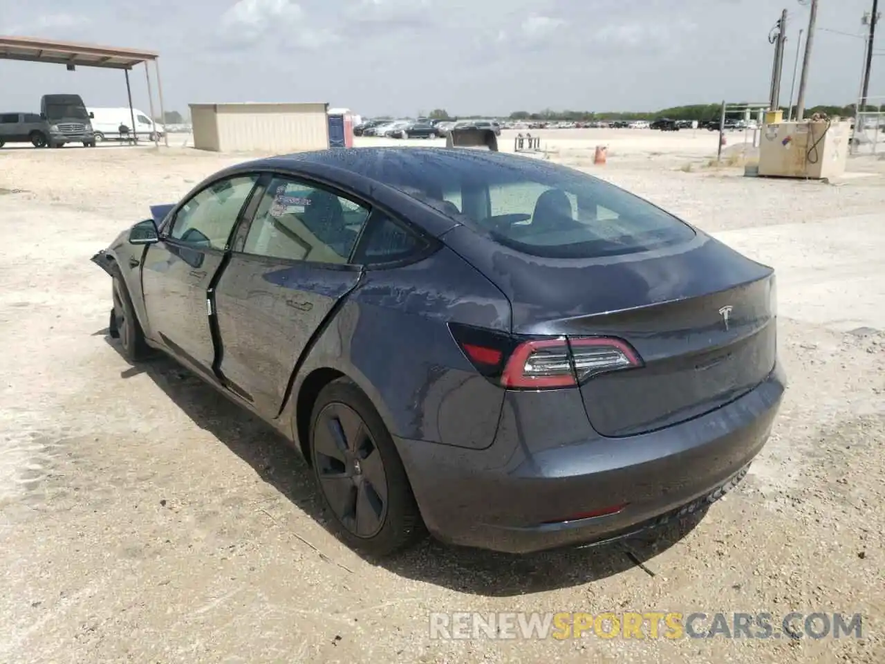 3 Photograph of a damaged car 5YJ3E1EA9NF186670 TESLA MODEL 3 2022