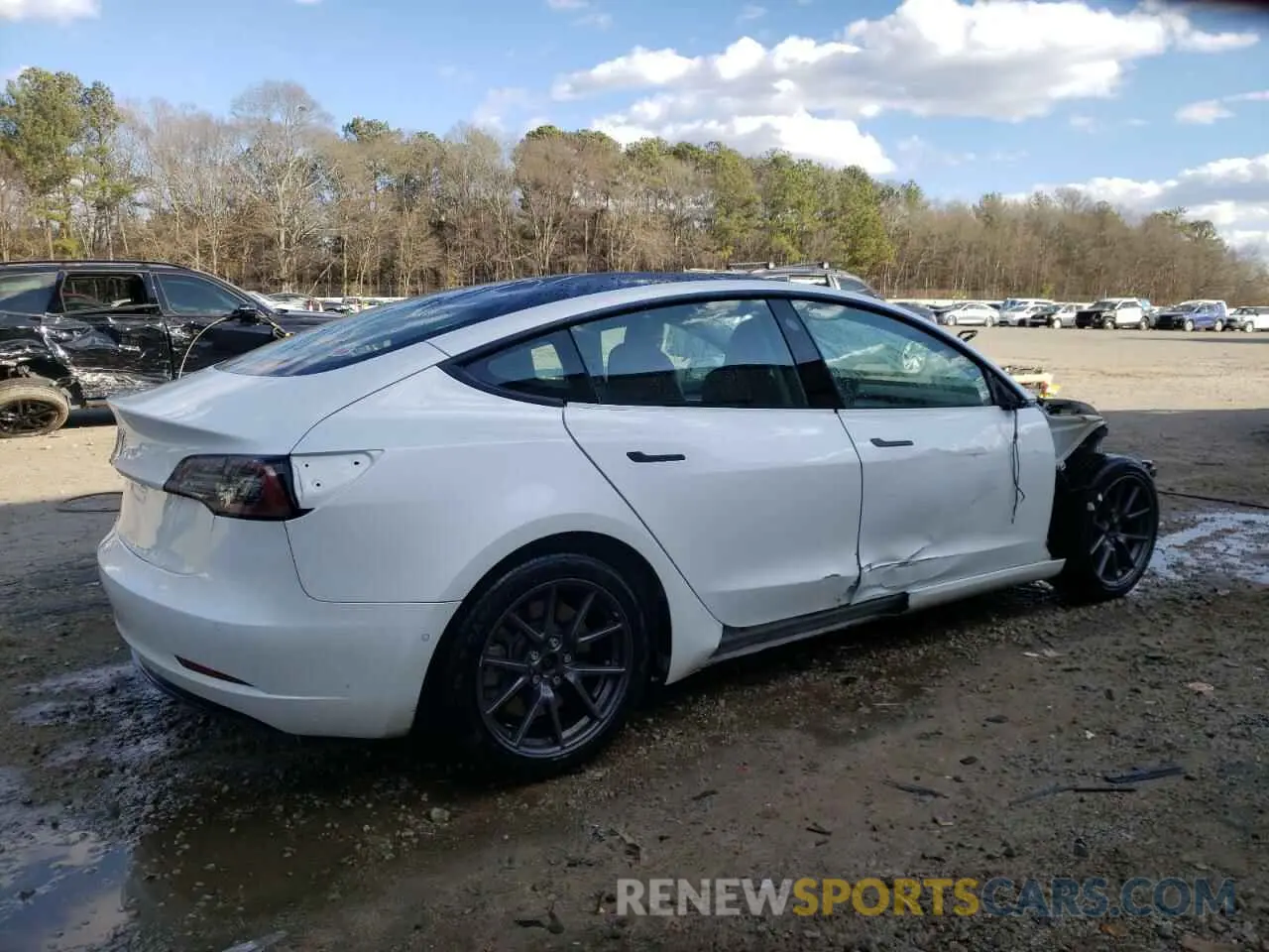 3 Photograph of a damaged car 5YJ3E1EA9NF191254 TESLA MODEL 3 2022