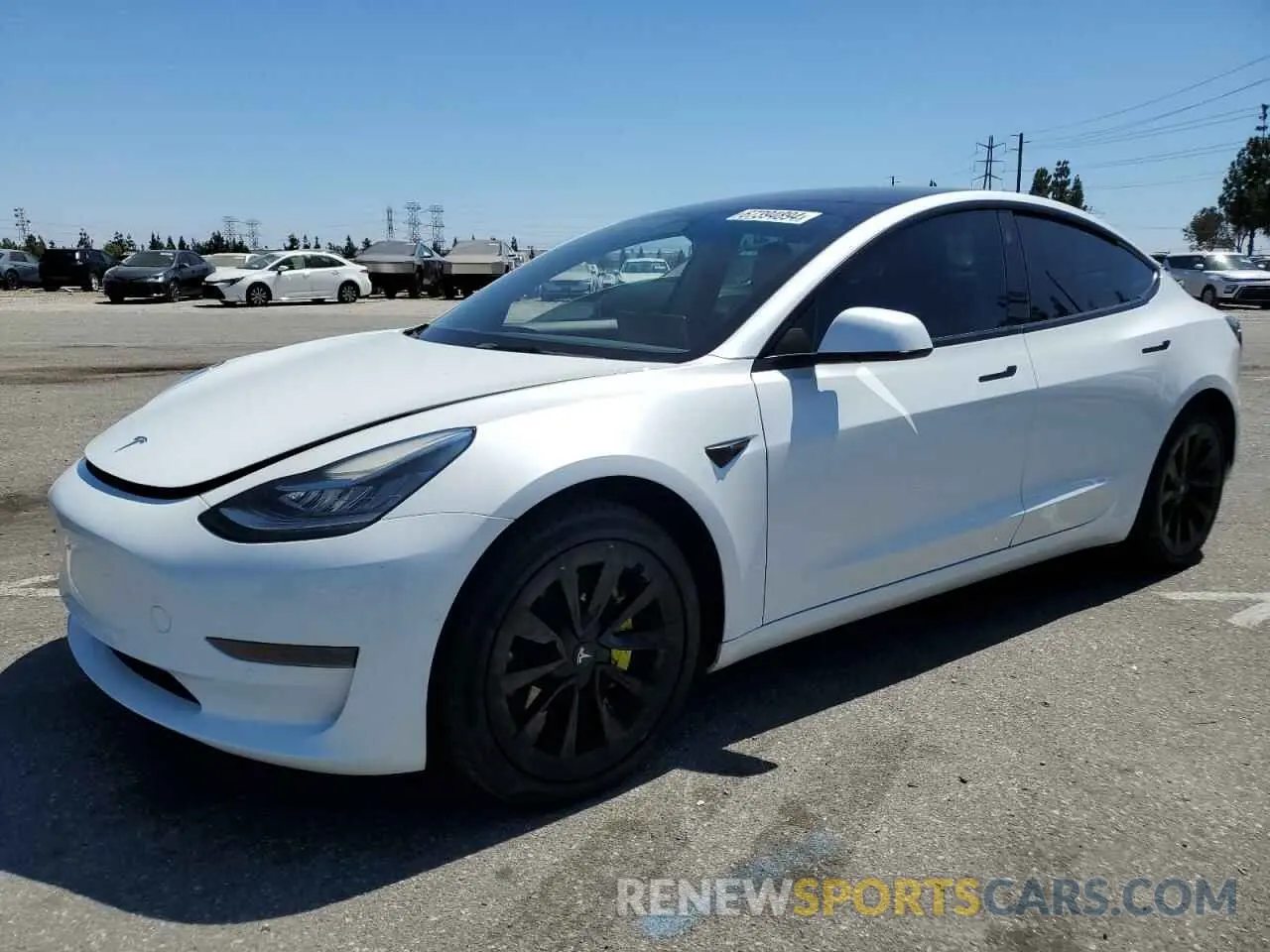 1 Photograph of a damaged car 5YJ3E1EA9NF243532 TESLA MODEL 3 2022