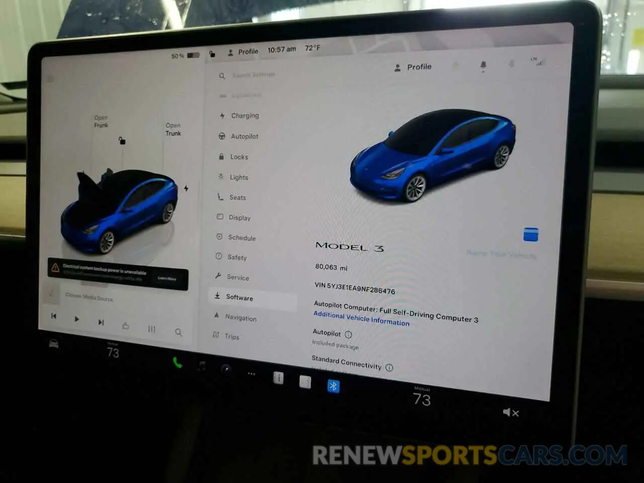 9 Photograph of a damaged car 5YJ3E1EA9NF286476 TESLA MODEL 3 2022
