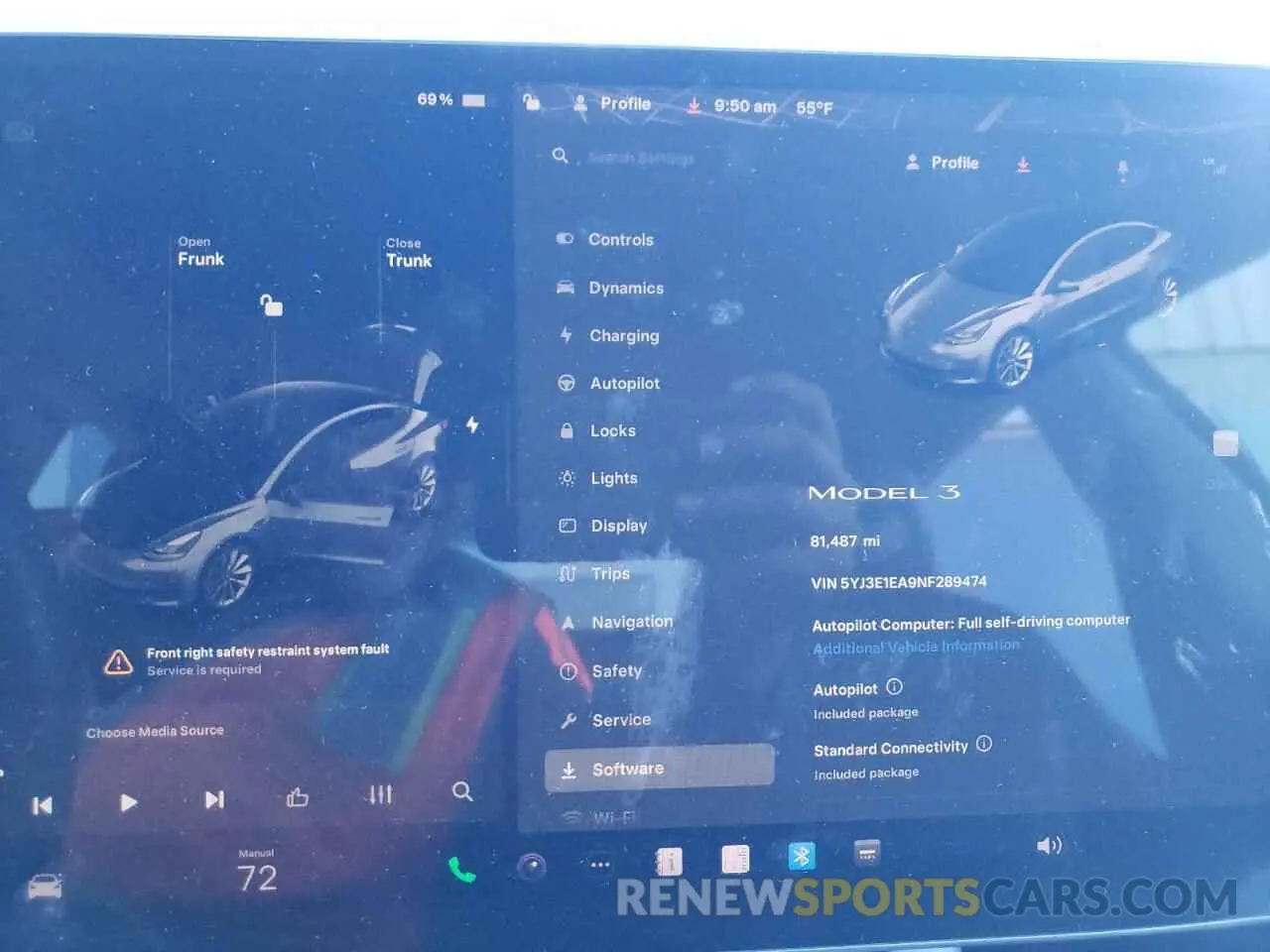 9 Photograph of a damaged car 5YJ3E1EA9NF289474 TESLA MODEL 3 2022