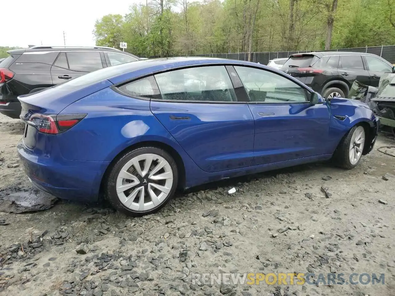 3 Photograph of a damaged car 5YJ3E1EA9NF289524 TESLA MODEL 3 2022