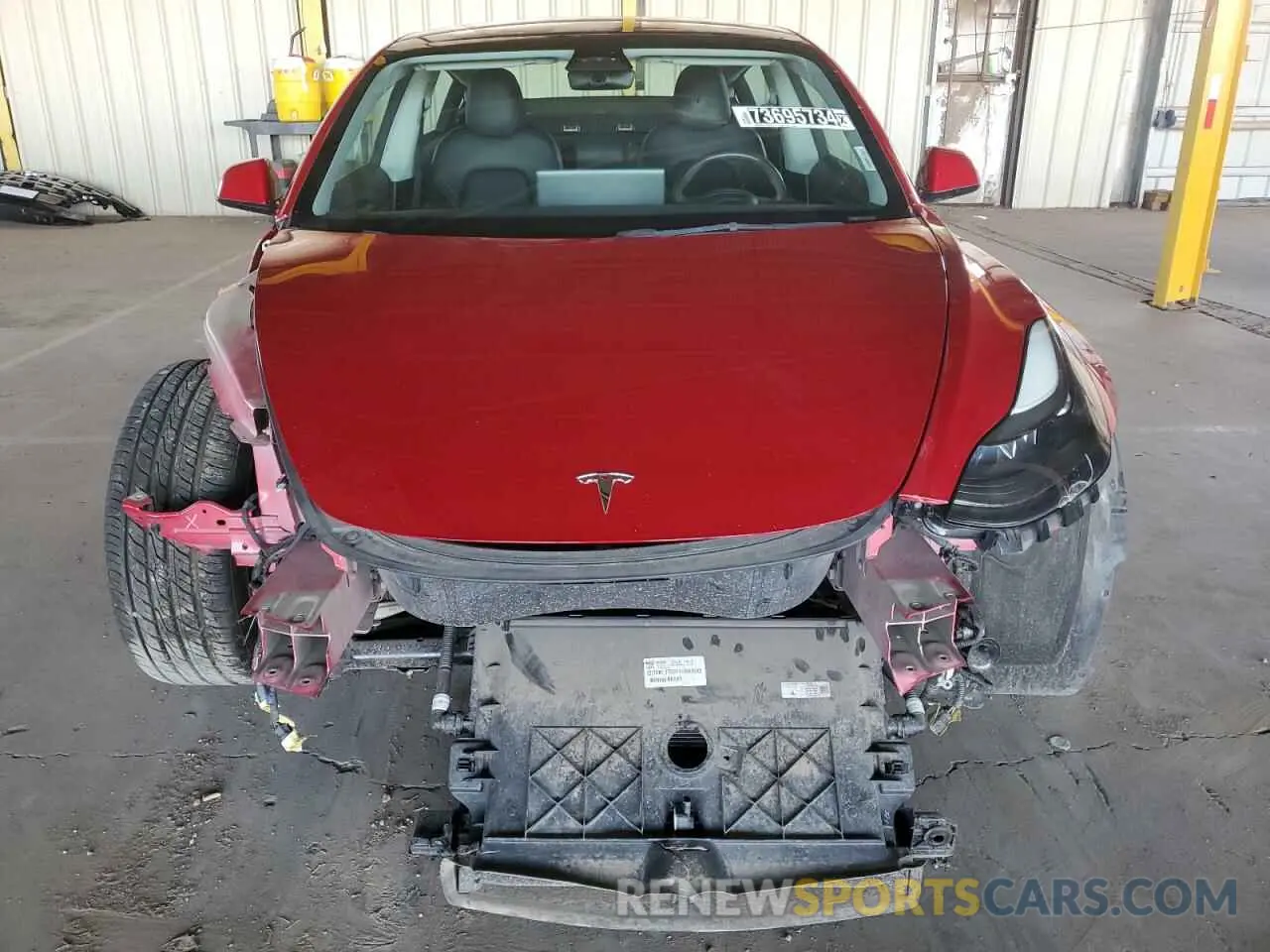 5 Photograph of a damaged car 5YJ3E1EA9NF289586 TESLA MODEL 3 2022