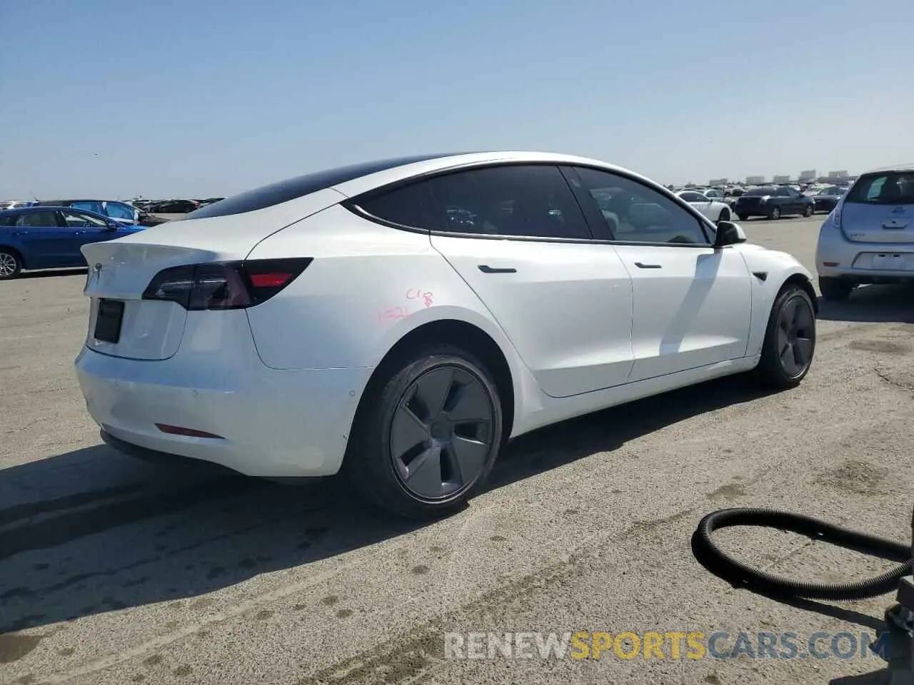 3 Photograph of a damaged car 5YJ3E1EA9NF302093 TESLA MODEL 3 2022