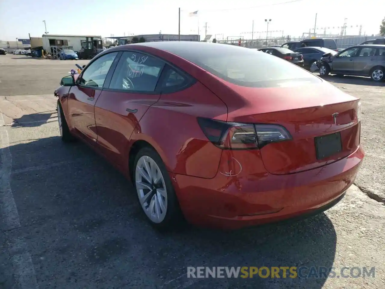 3 Photograph of a damaged car 5YJ3E1EA9NF304801 TESLA MODEL 3 2022